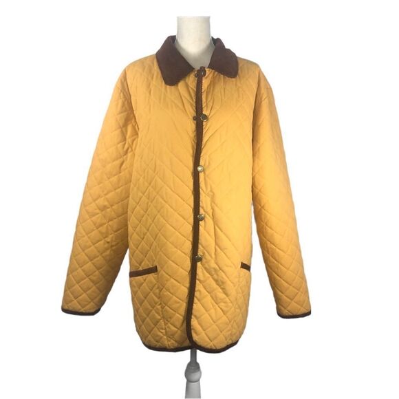 Horse Country Equestrian Casual Barn Coat Mustard Size XL - Picture 1 of 14